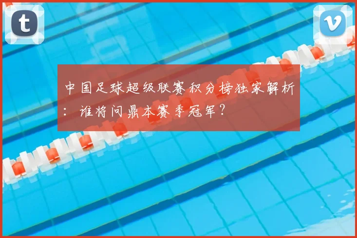 中国足球超级联赛积分榜独家解析:谁将问鼎本赛季冠军?
